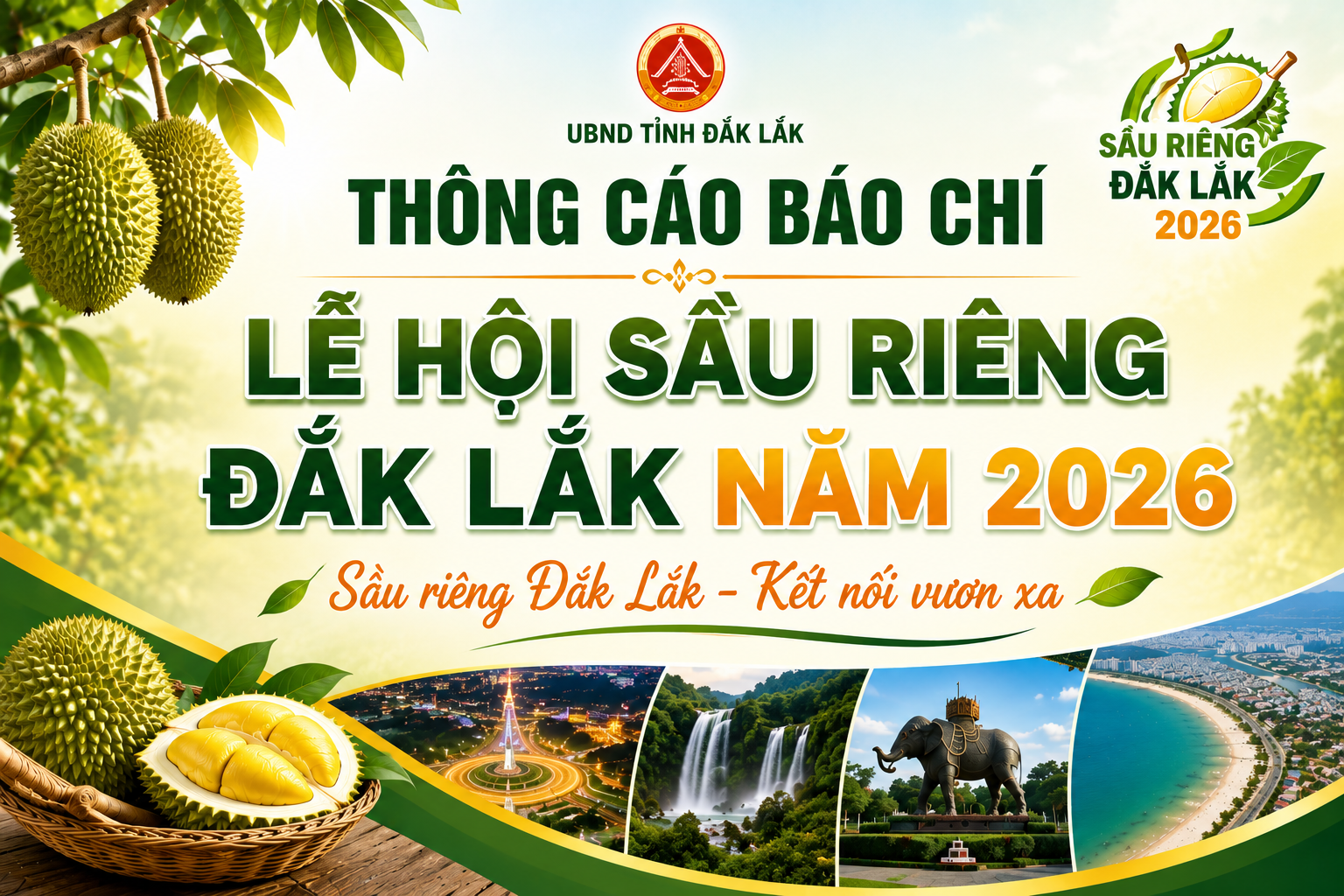 Lễ hội sầu riêng Đắk Lắk năm 2026