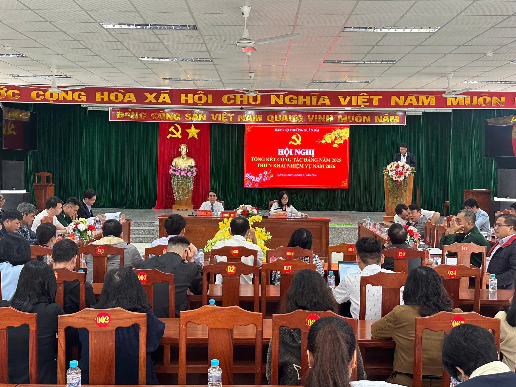 Đảng bộ Phường Xuân Đài tổ chức Tổng kết công tác Đảng năm 2025, khiển khai nhiệm vụ năm 2026