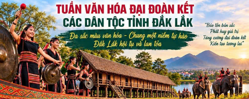 Infographic: Tuần văn hoá đại đoàn kết các dân tộc tỉnh Đắk Lắk